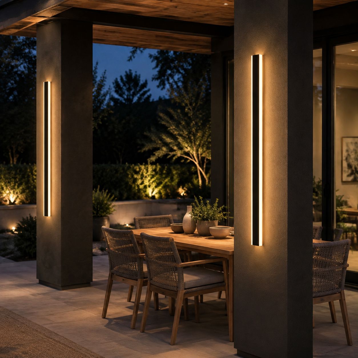 Dusk-to-Dawn Linear LED Wall Light - view 7