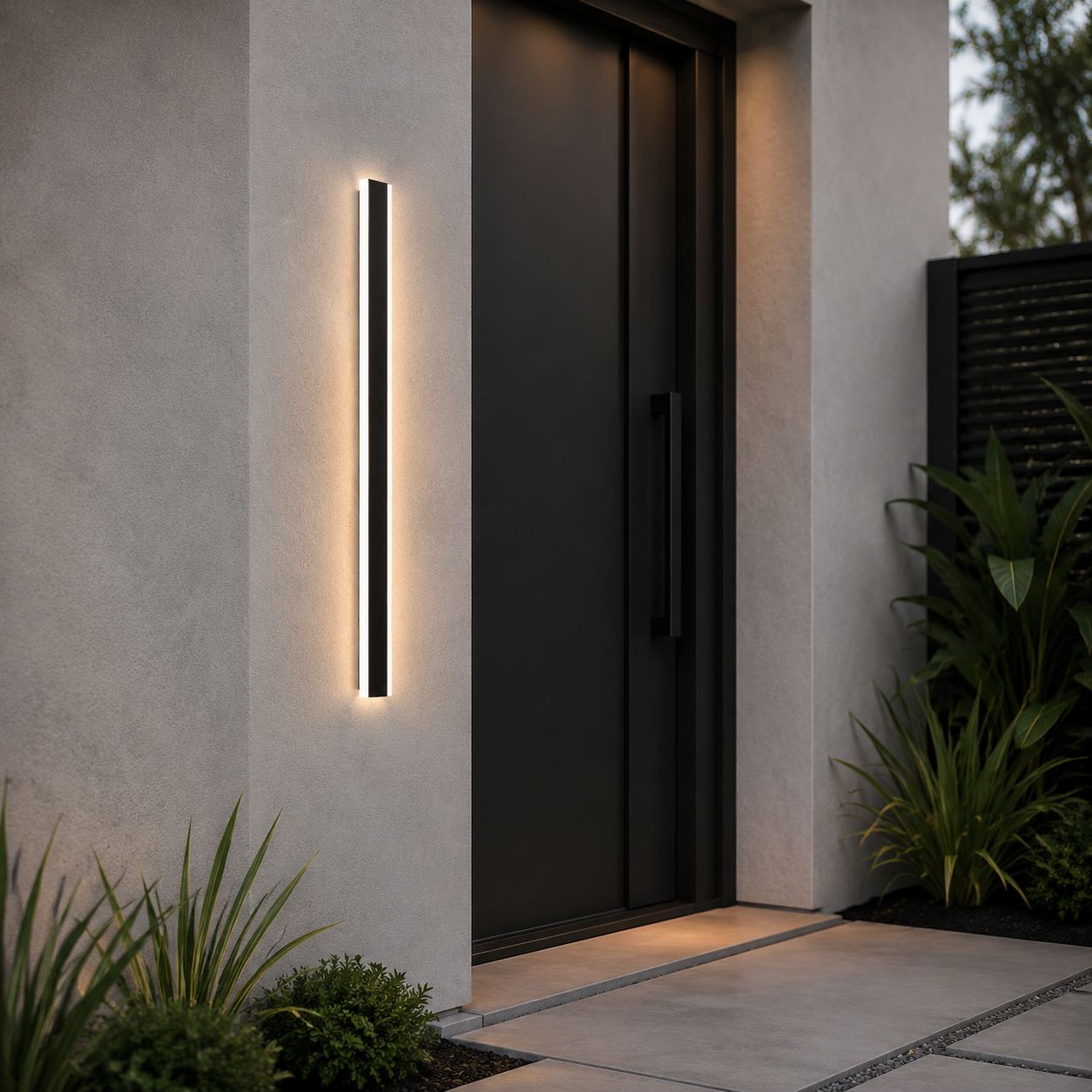 Dusk-to-Dawn Linear LED Wall Light - view 8