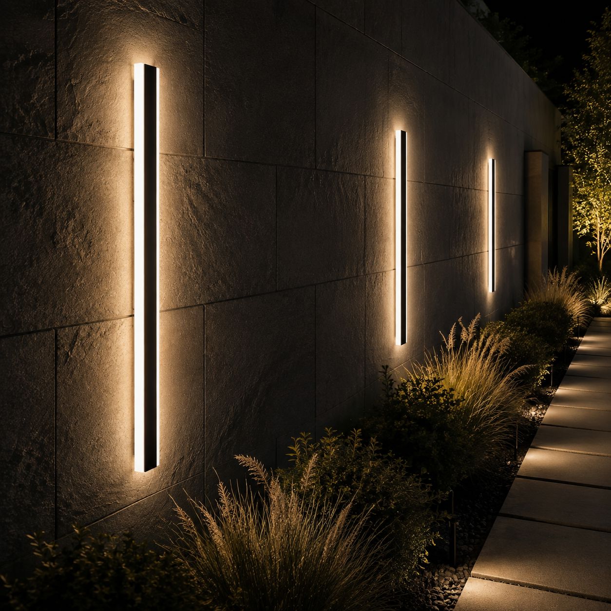 Dusk-to-Dawn Linear LED Wall Light - view 9