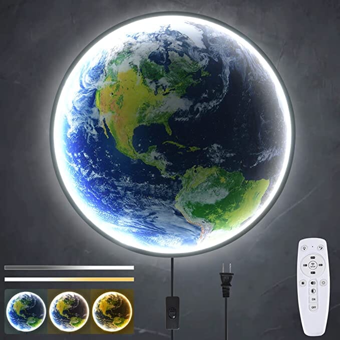 Earth Globe LED Wall Light with Remote - view 11