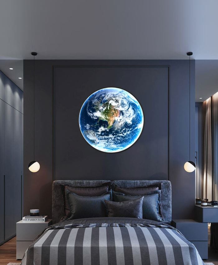 Earth Globe LED Wall Light with Remote - view 2