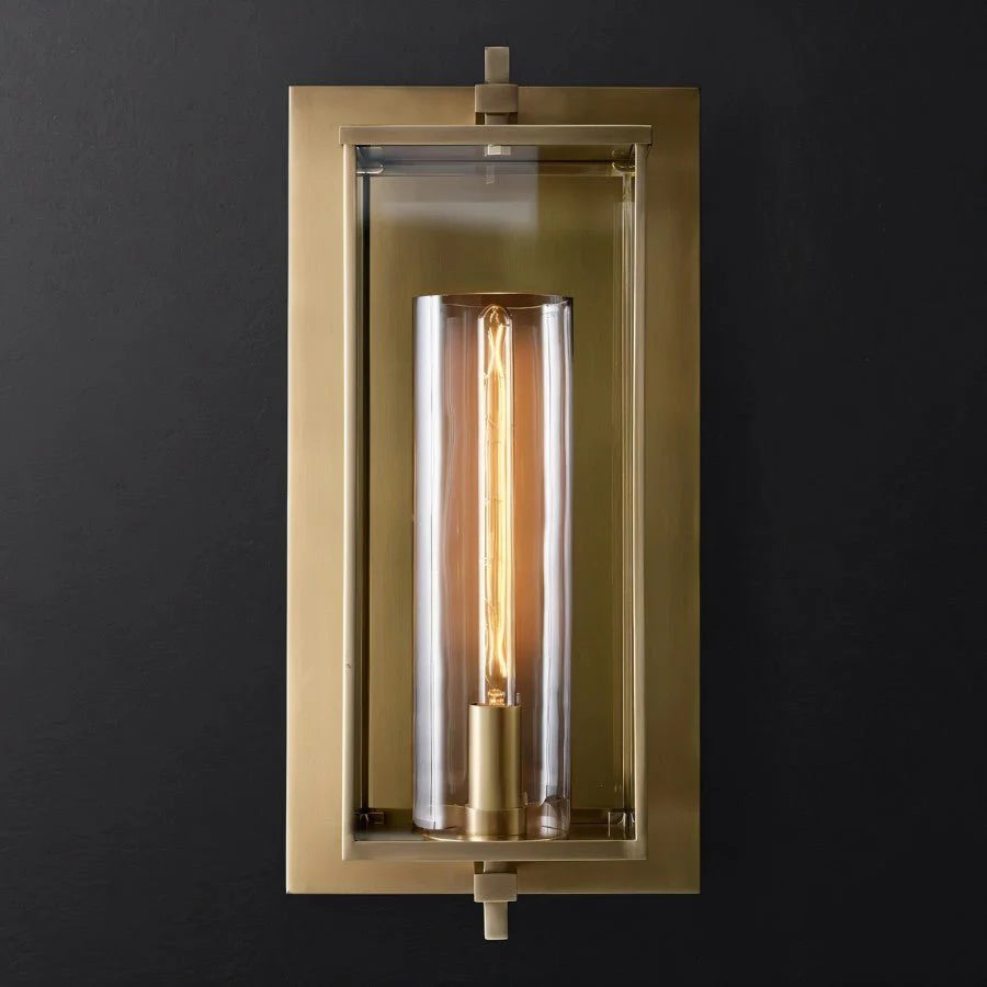 Premium Brass & Crystal Wall Fixture