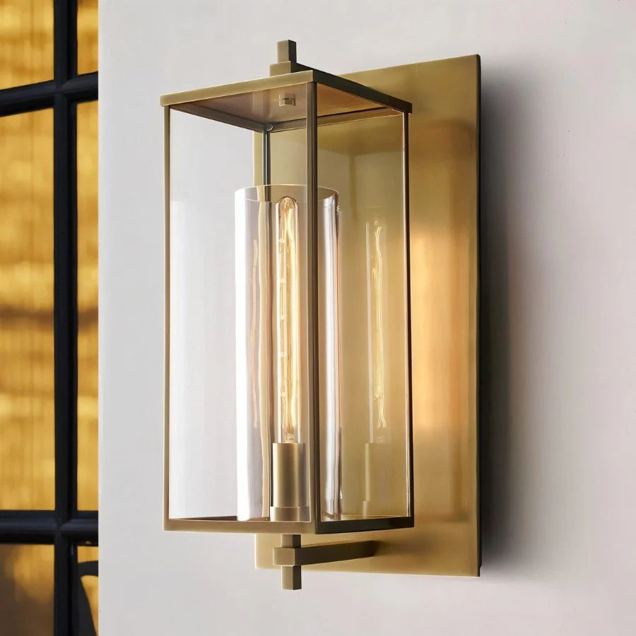 Premium Brass & Crystal Wall Fixture