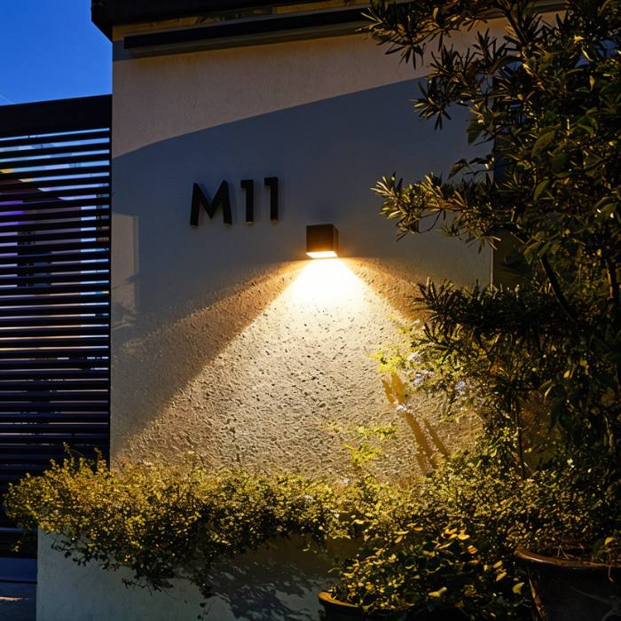 Radiant Solar Wall Lantern on an exterior wall