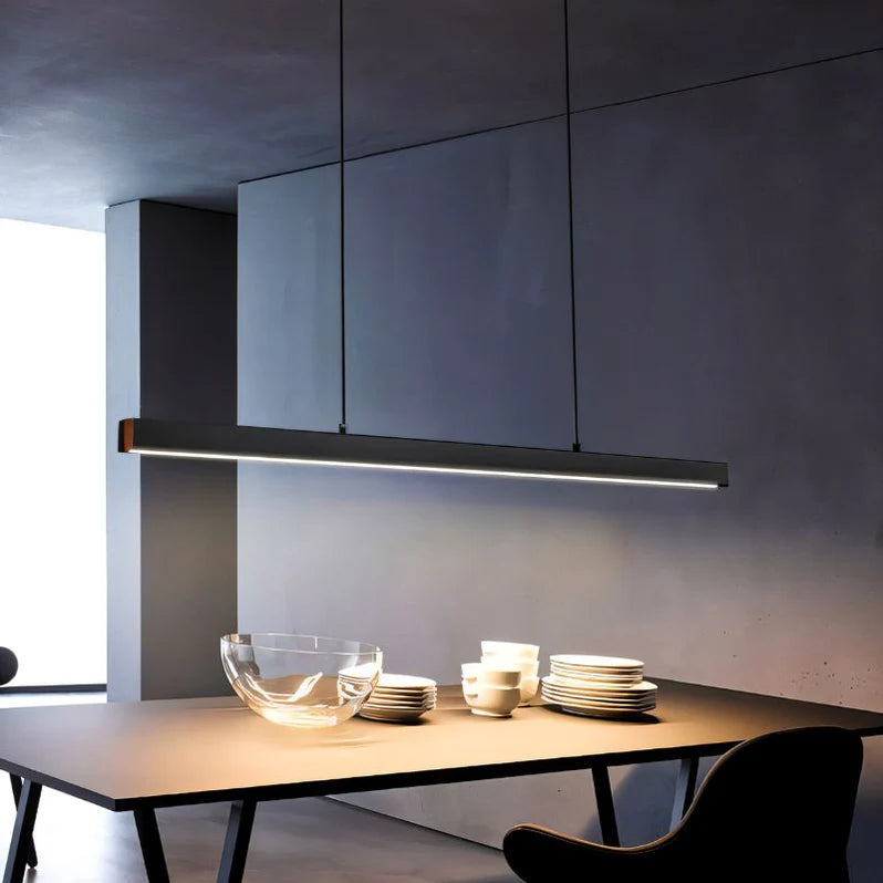 Elegant Walnut Accent Pendant