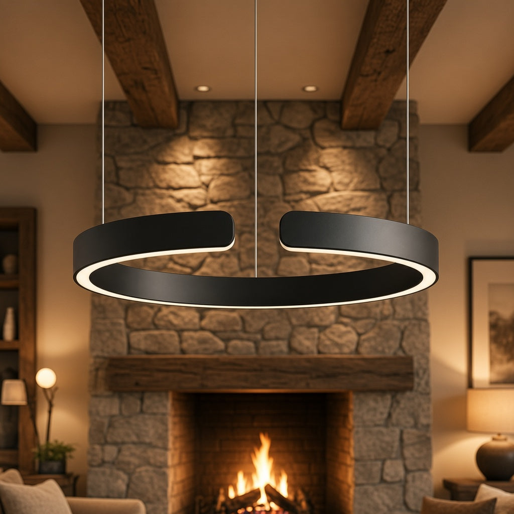 Floating LED Ring Chandelier