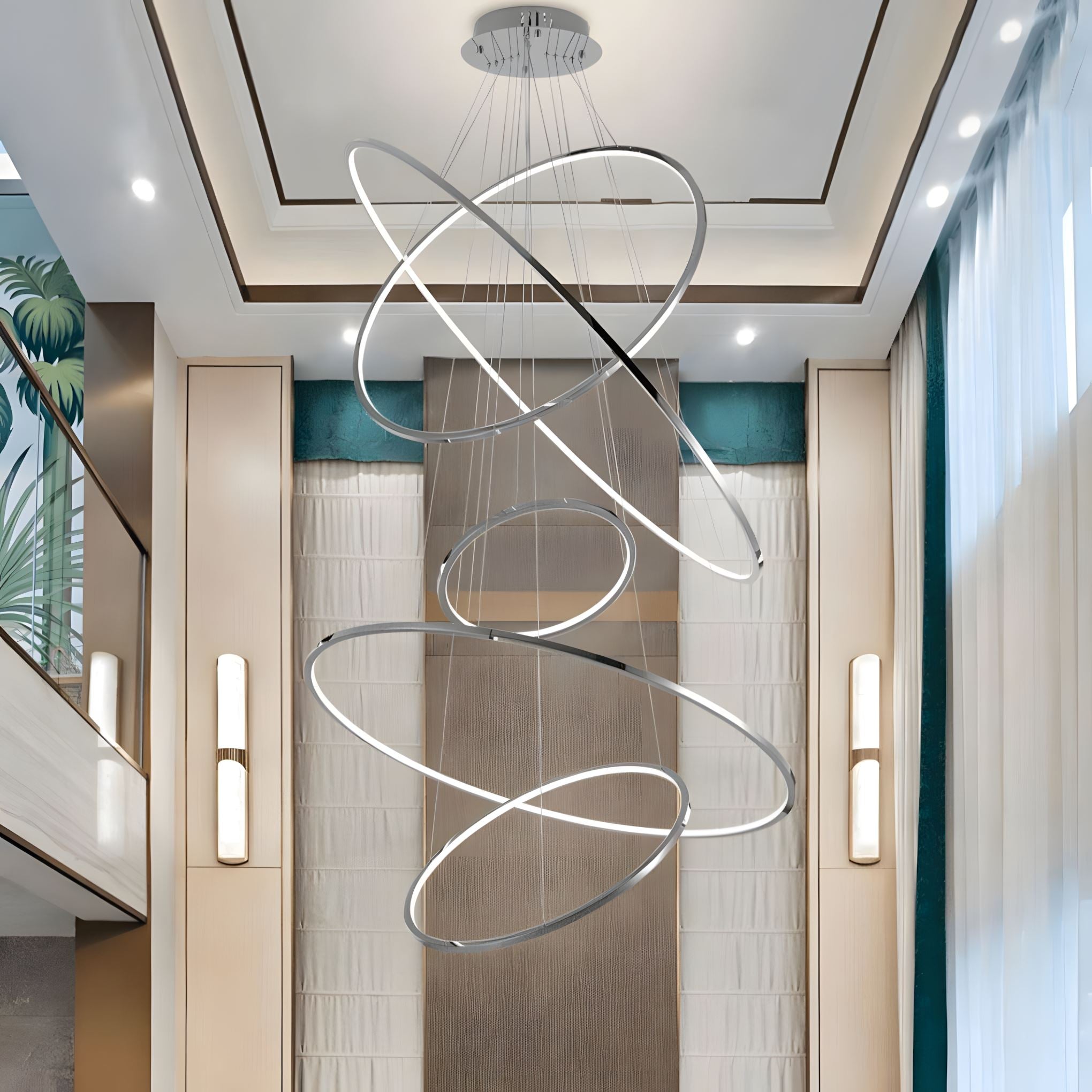 Floating LED Rings Chandelier - view 11
