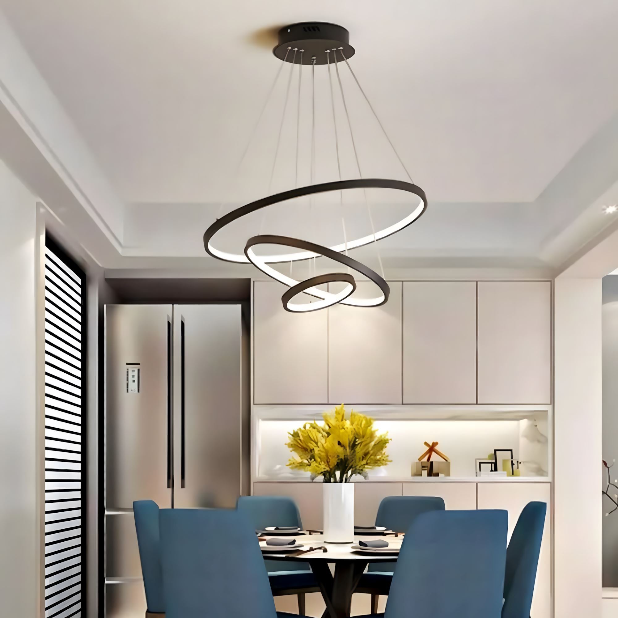 Floating LED Rings Chandelier - view 14