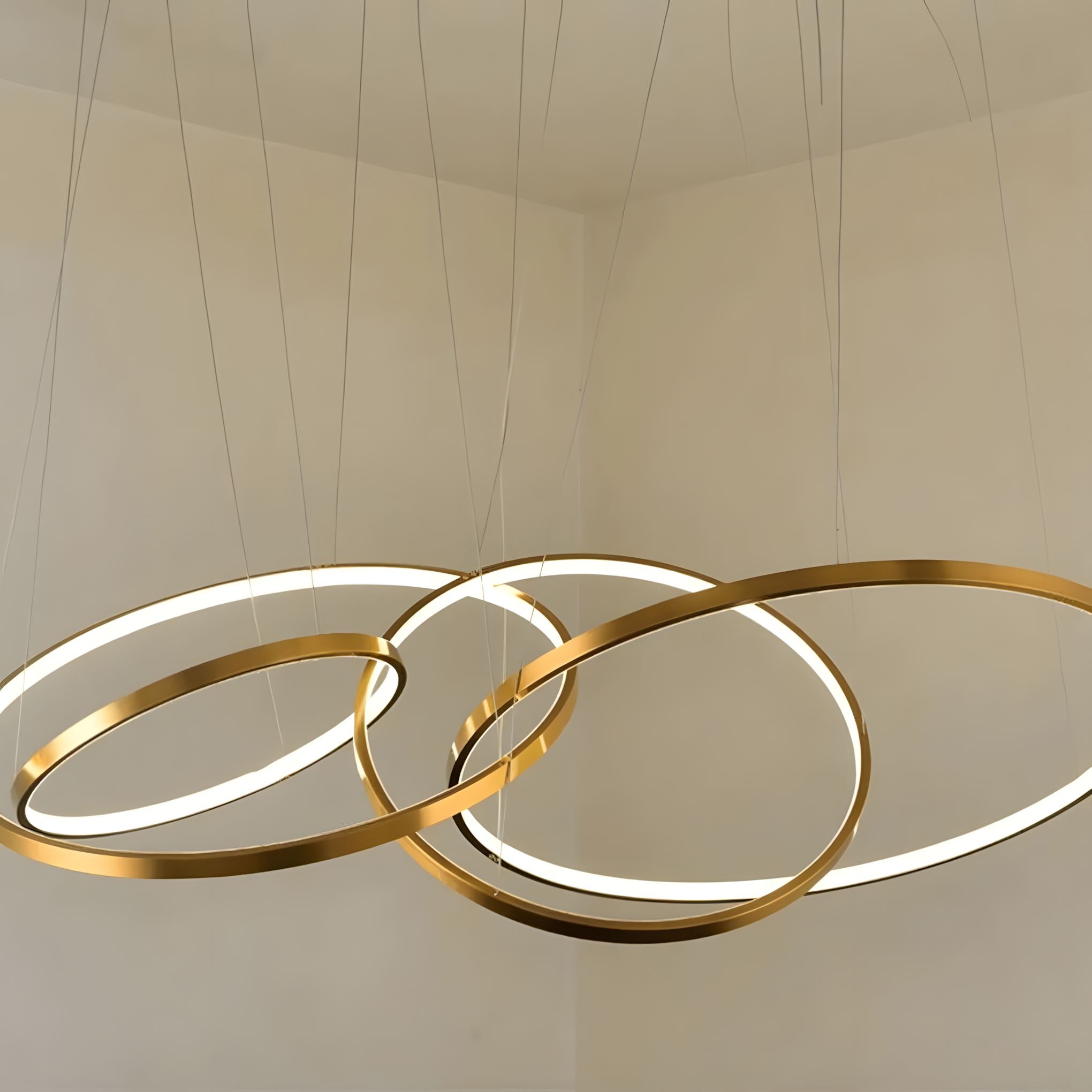 Floating LED Rings Chandelier - view 18