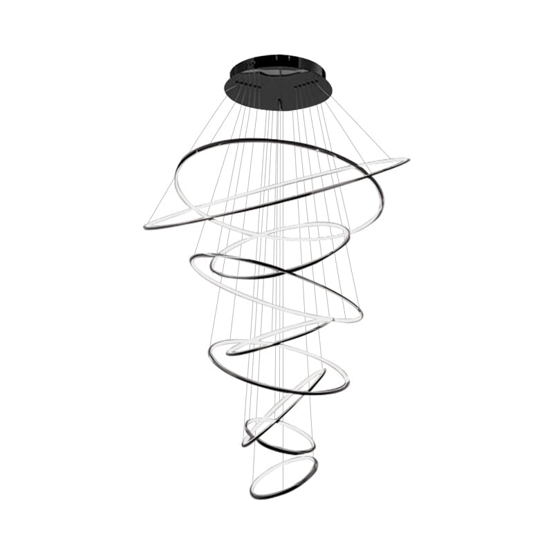 Floating LED Rings Chandelier - view 24