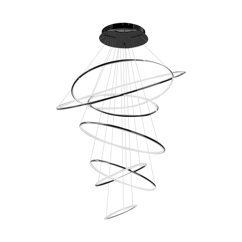 Floating LED Rings Chandelier - view 25
