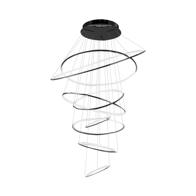 Floating LED Rings Chandelier - view 29