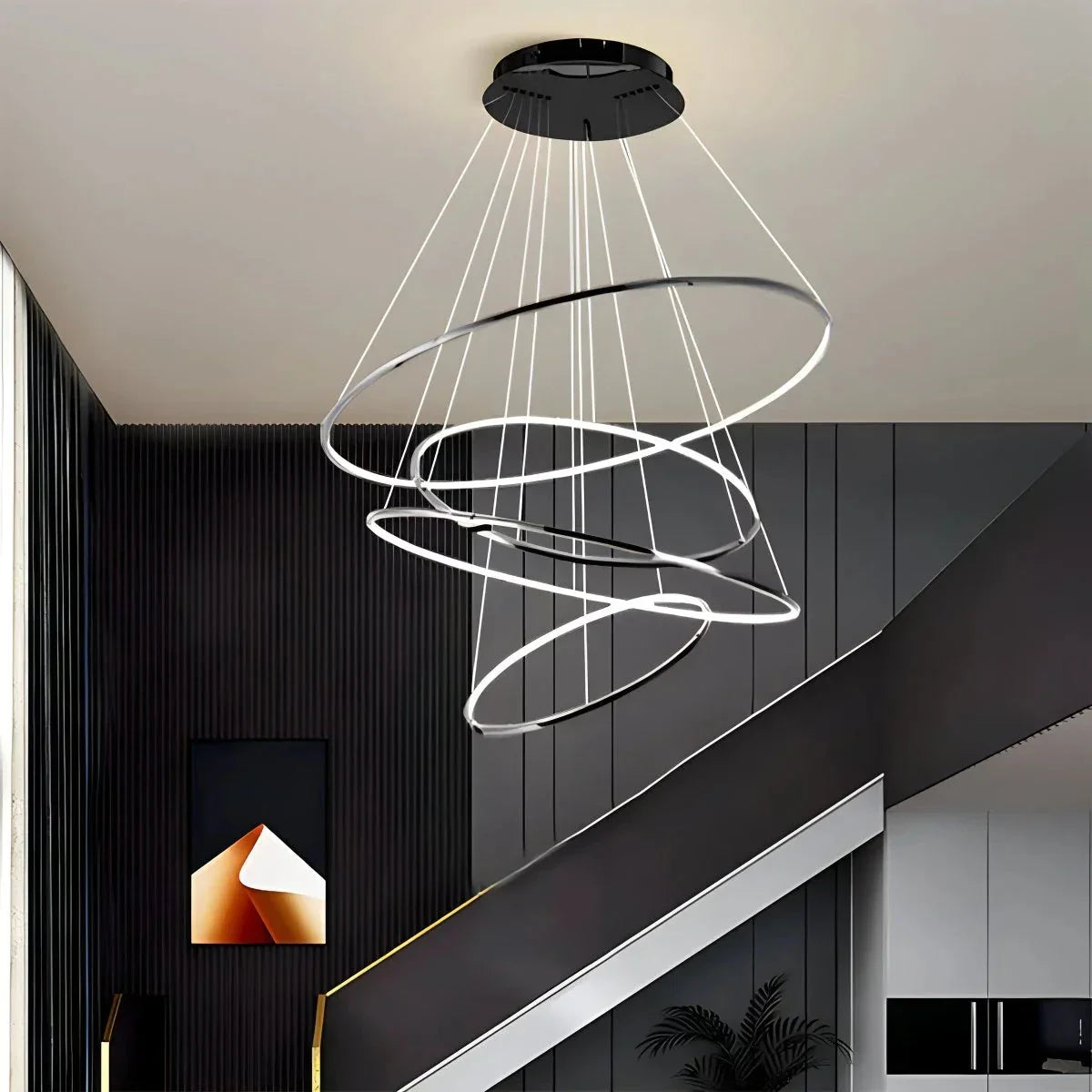 Floating LED Rings Chandelier - view 32