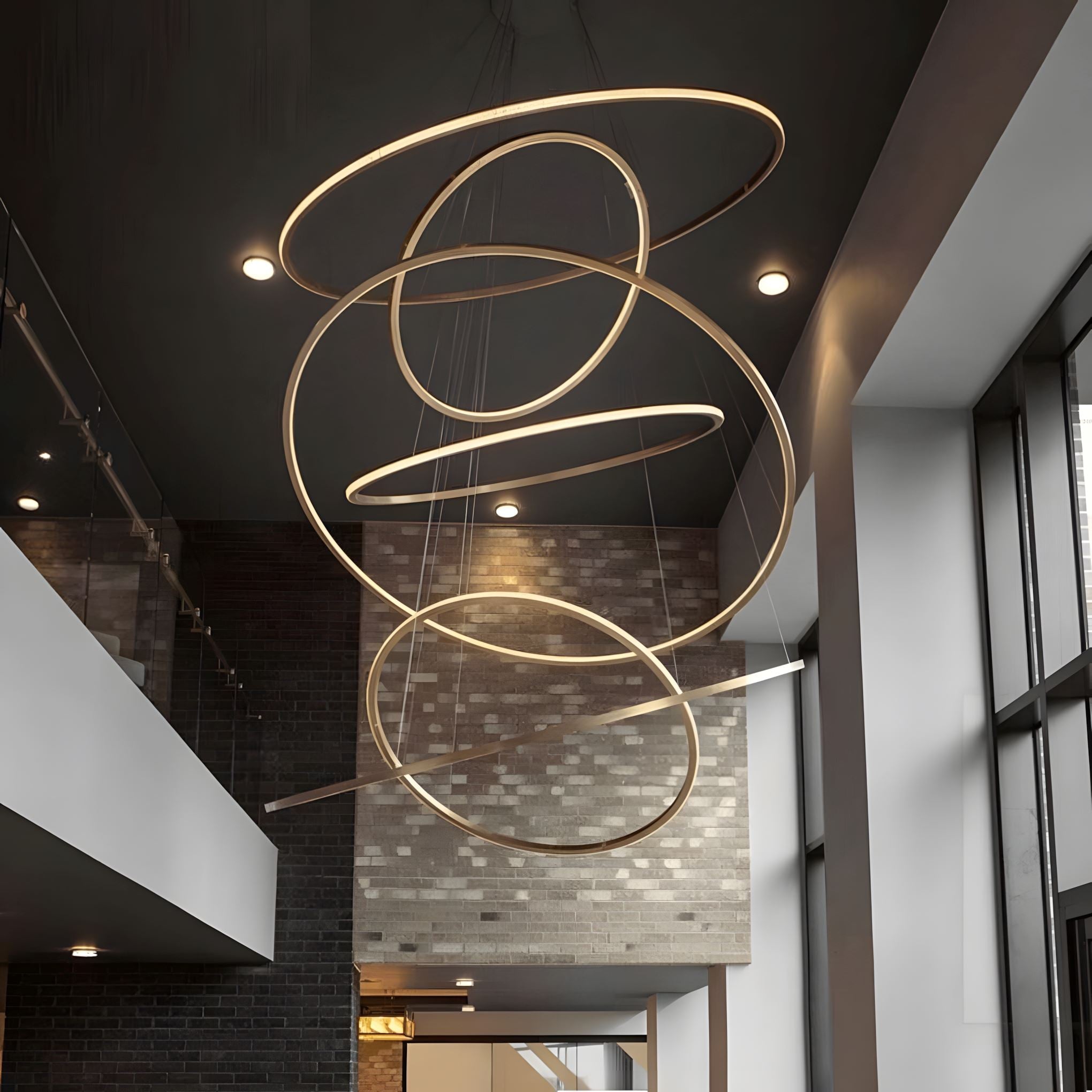 Floating LED Rings Chandelier - view 5