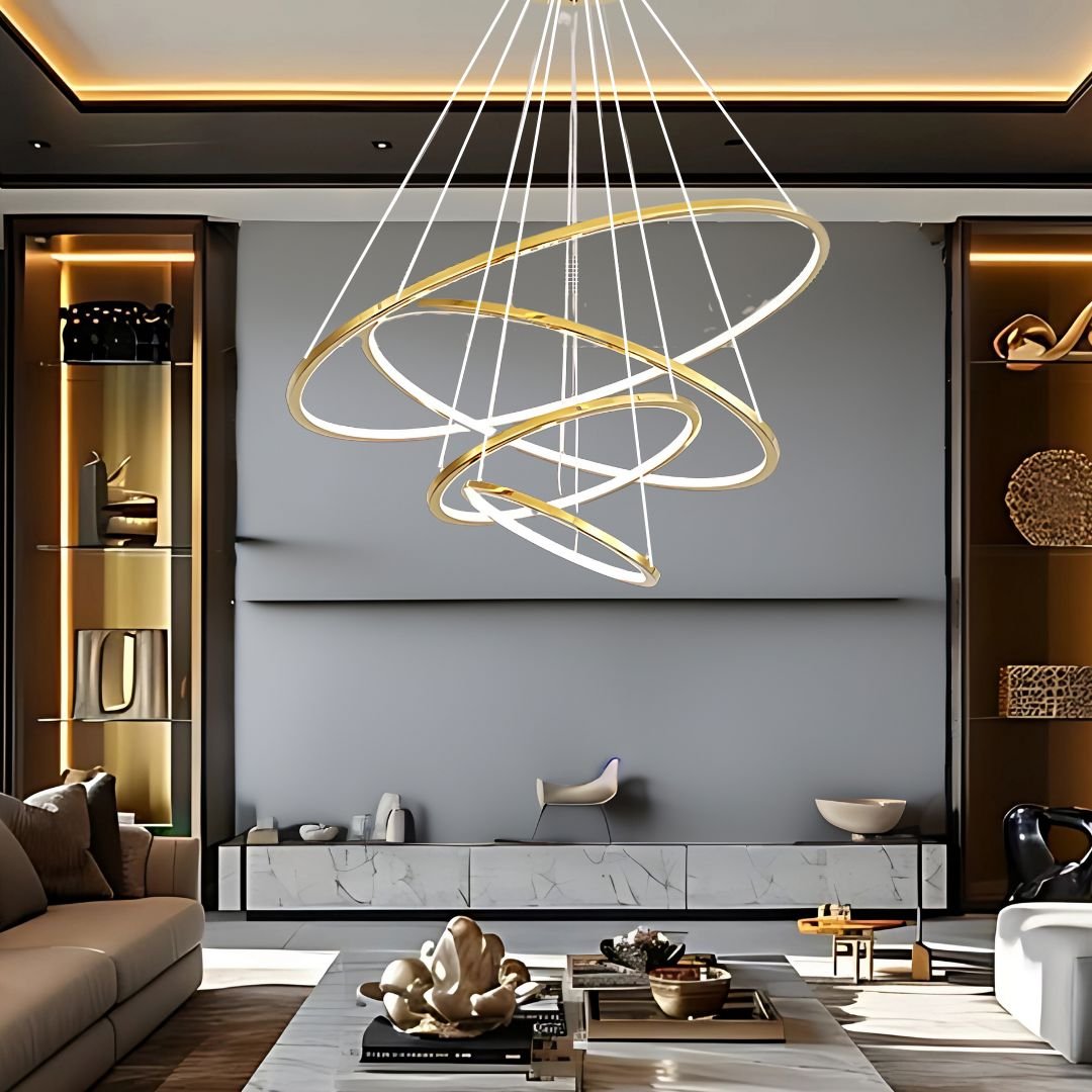 Floating LED Rings Chandelier - view 6