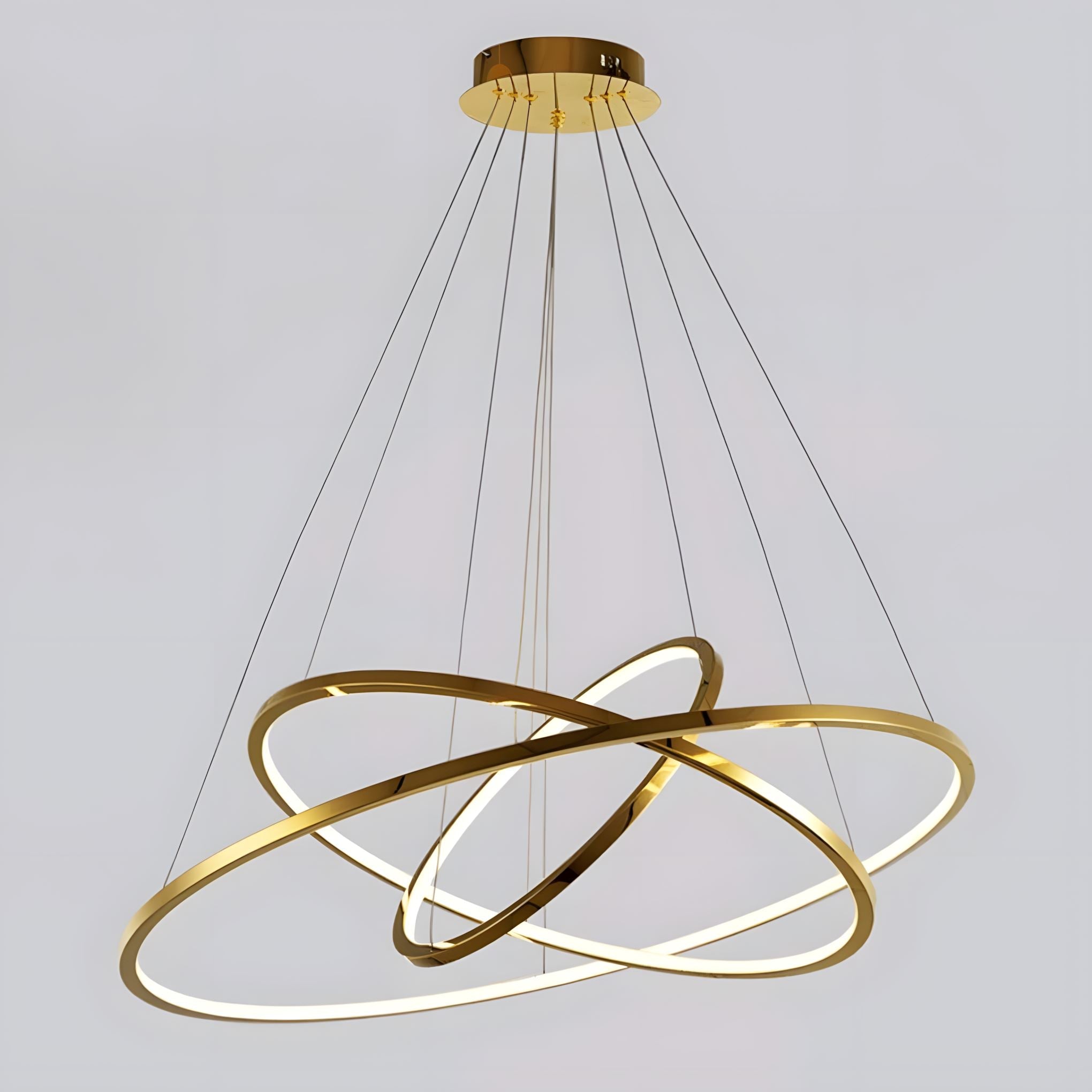 Floating LED Rings Chandelier - view 9