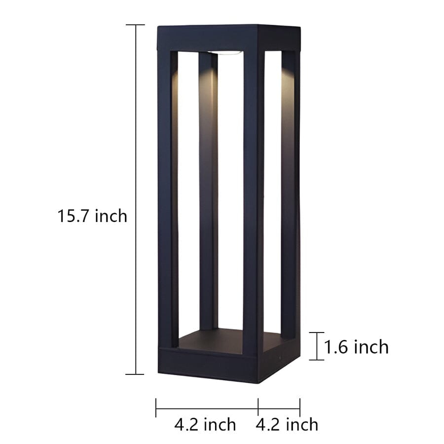 Four-Beam LED Garden Bollard Light - view 11