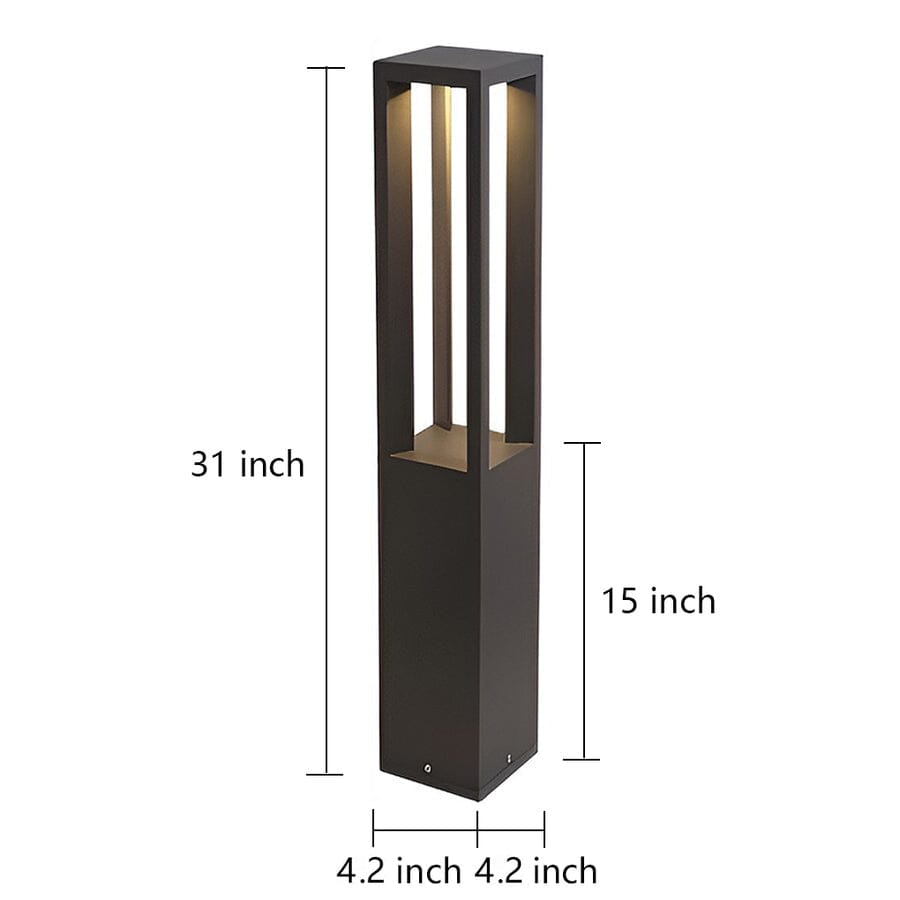 Four-Beam LED Garden Bollard Light - view 13