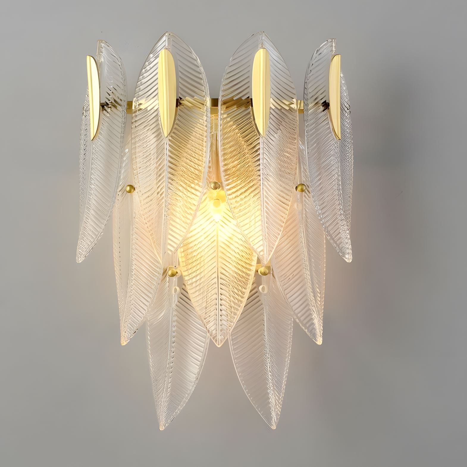Frosted Glass Feather Chandelier - view 12