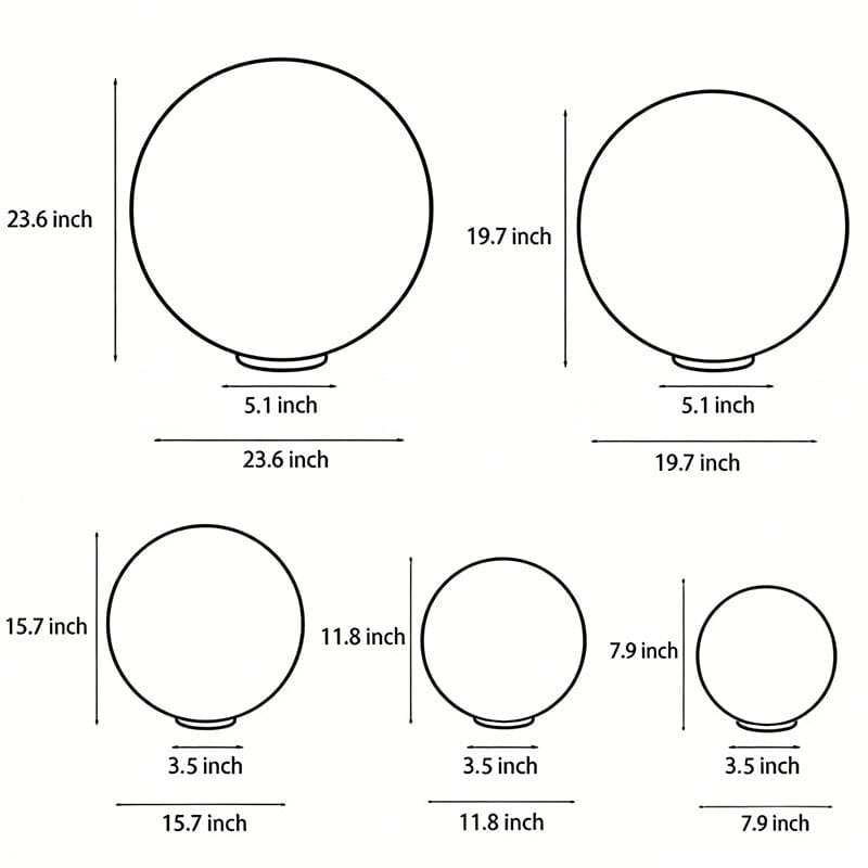 Full Moon Globe Pillar Light - view 16