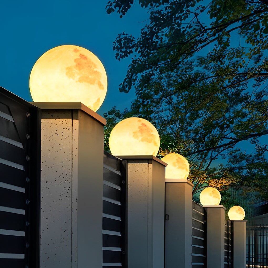 Full Moon Globe Pillar Light - view 3