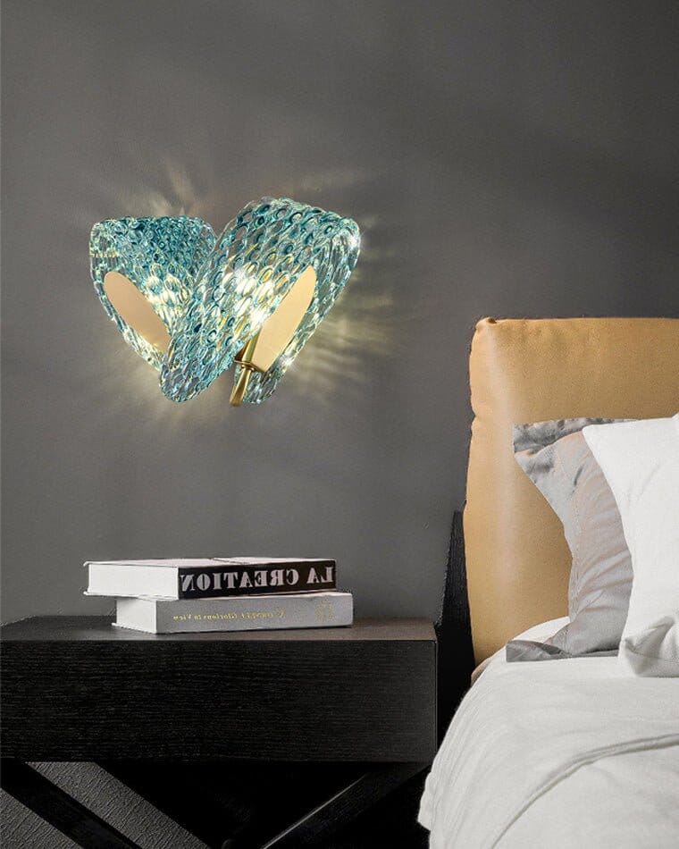 Glass Leaf Wall Light - view 2