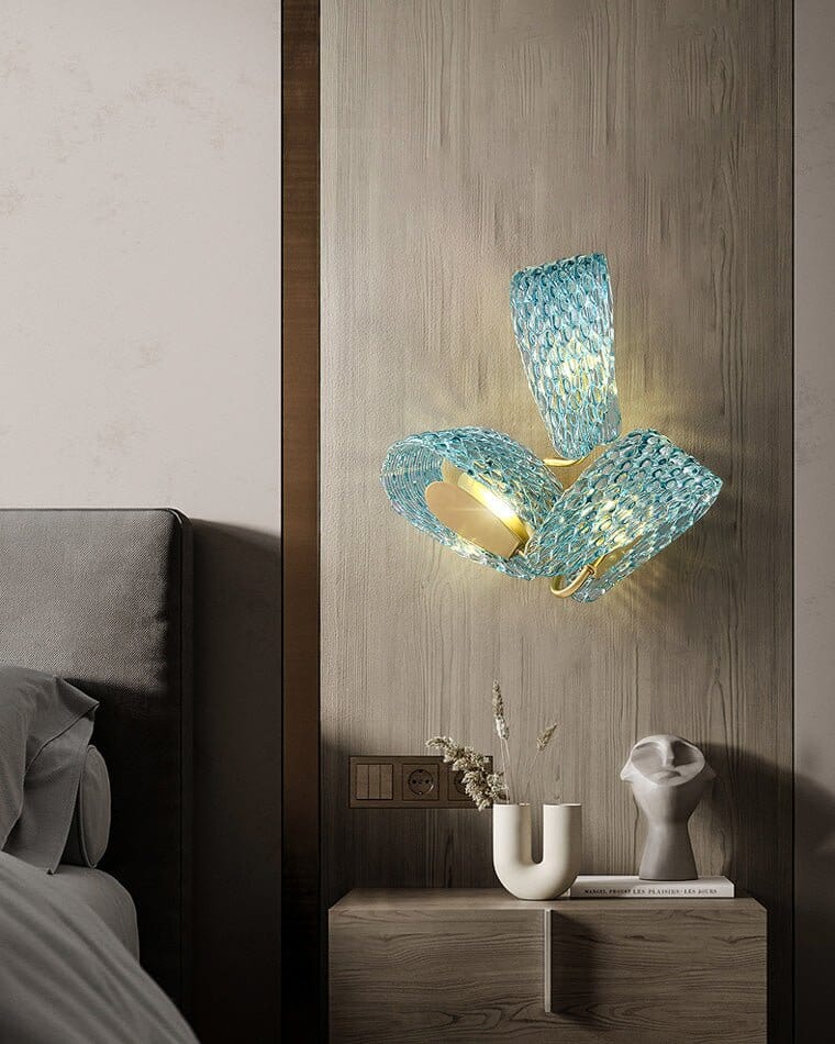 Glass Leaf Wall Light - view 3