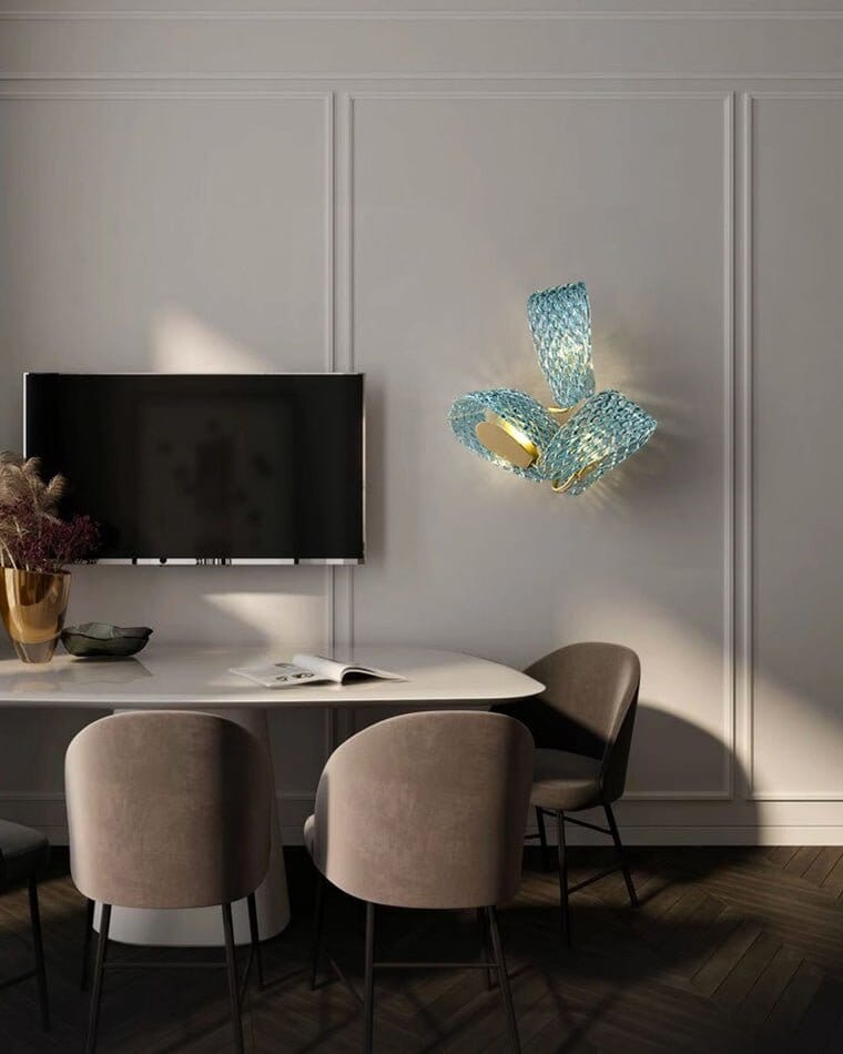 Glass Leaf Wall Light - view 4