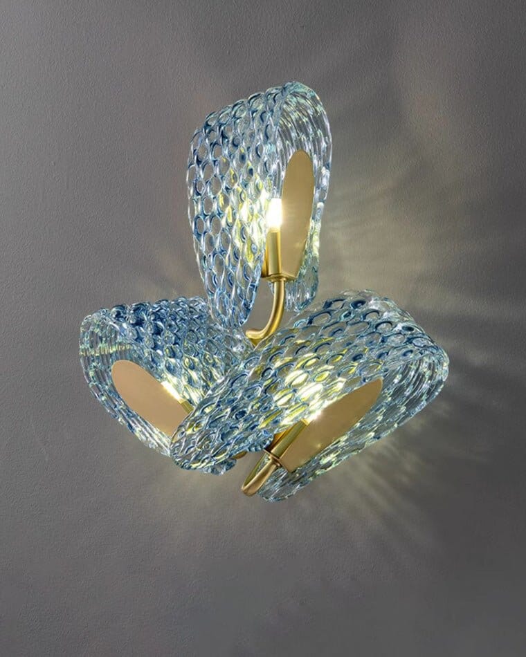 Glass Leaf Wall Light - view 6