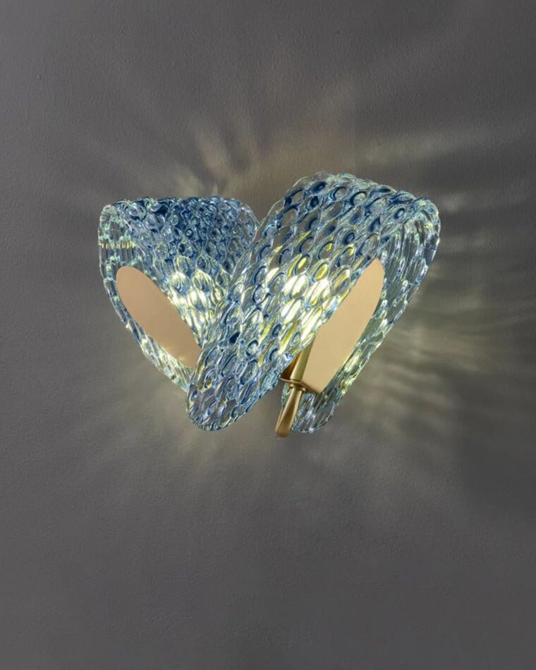 Glass Leaf Wall Light - view 7