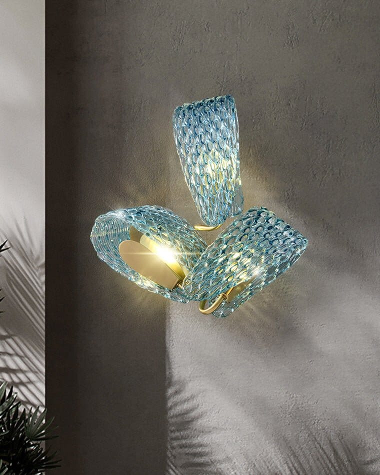 Glass Leaf Wall Light - view 9
