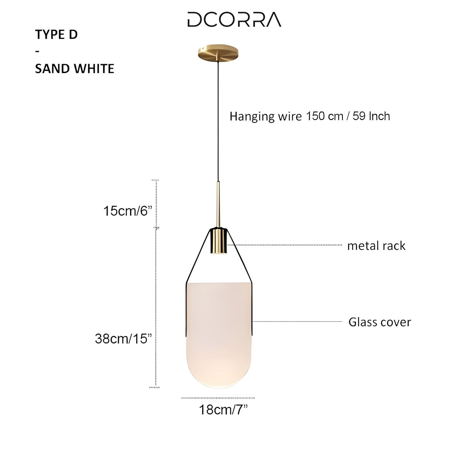 Glass LED Pendant Light - 5 Designs - DW