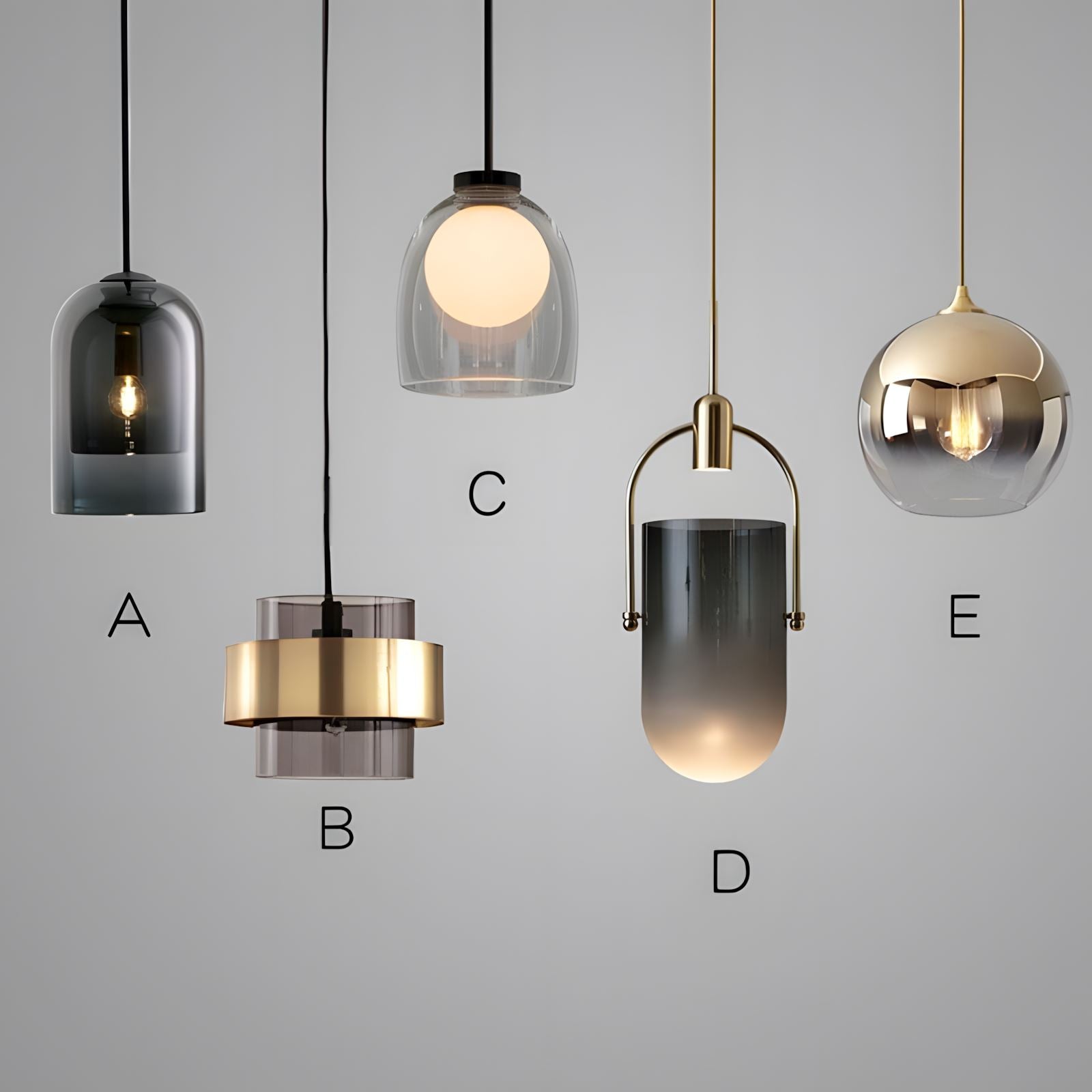 Glass LED Pendant Light - 5 Designs - view 4