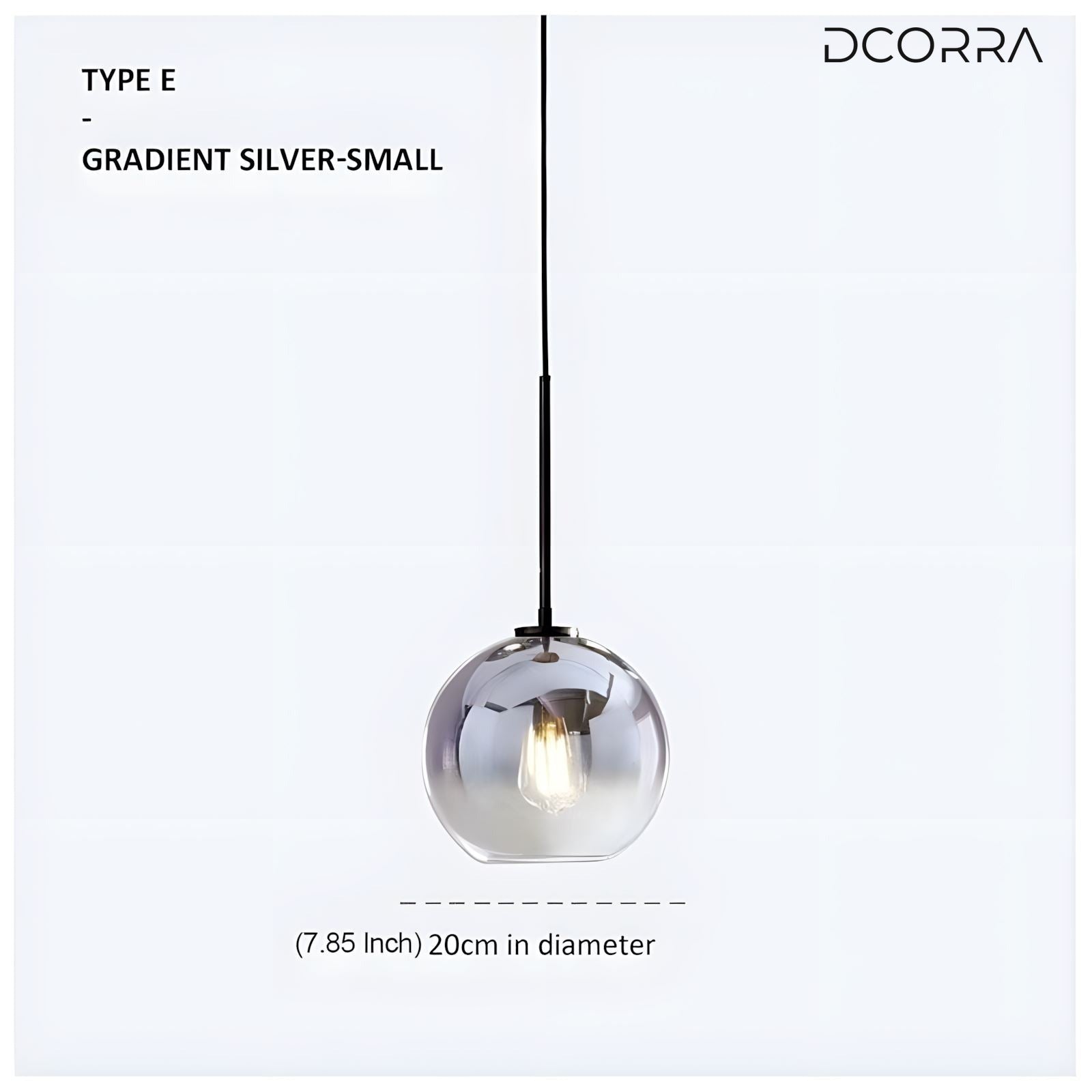 Glass LED Pendant Light - 5 Designs - variant