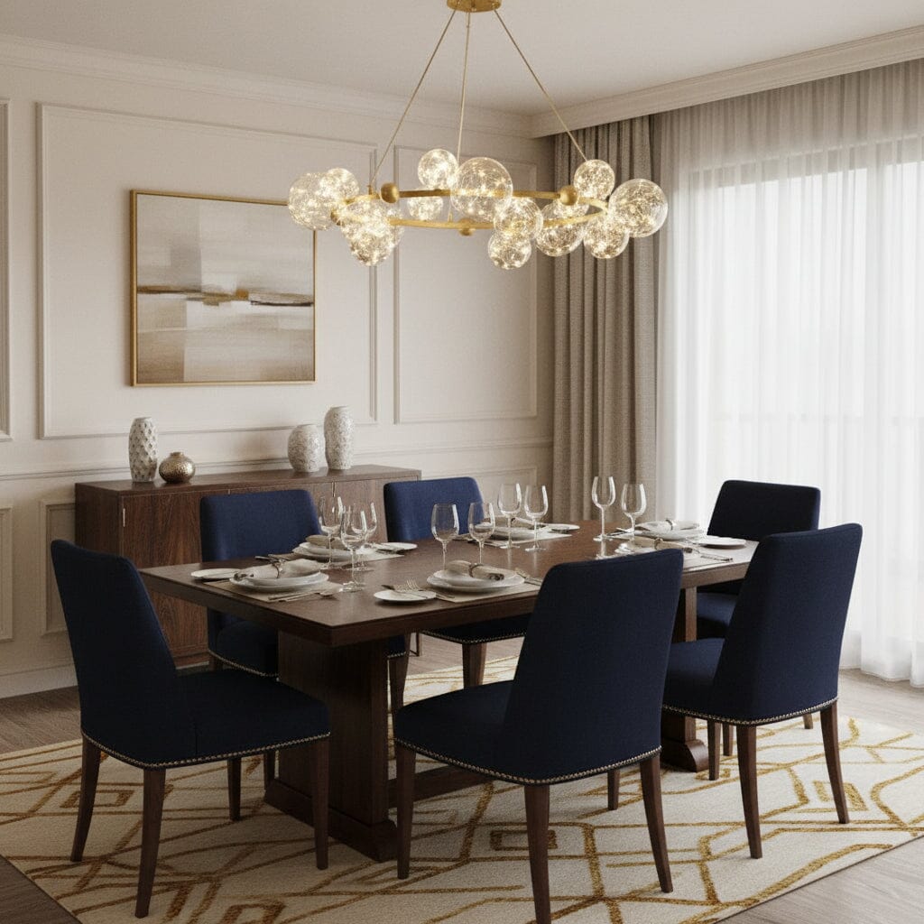 Glass Orb Ring LED Chandelier - view 14