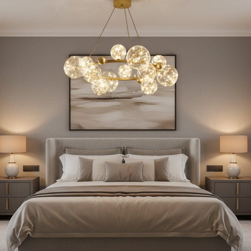 Glass Orb Ring LED Chandelier - view 15