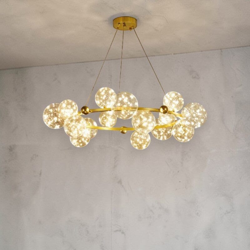 Glass Orb Ring LED Chandelier - view 2