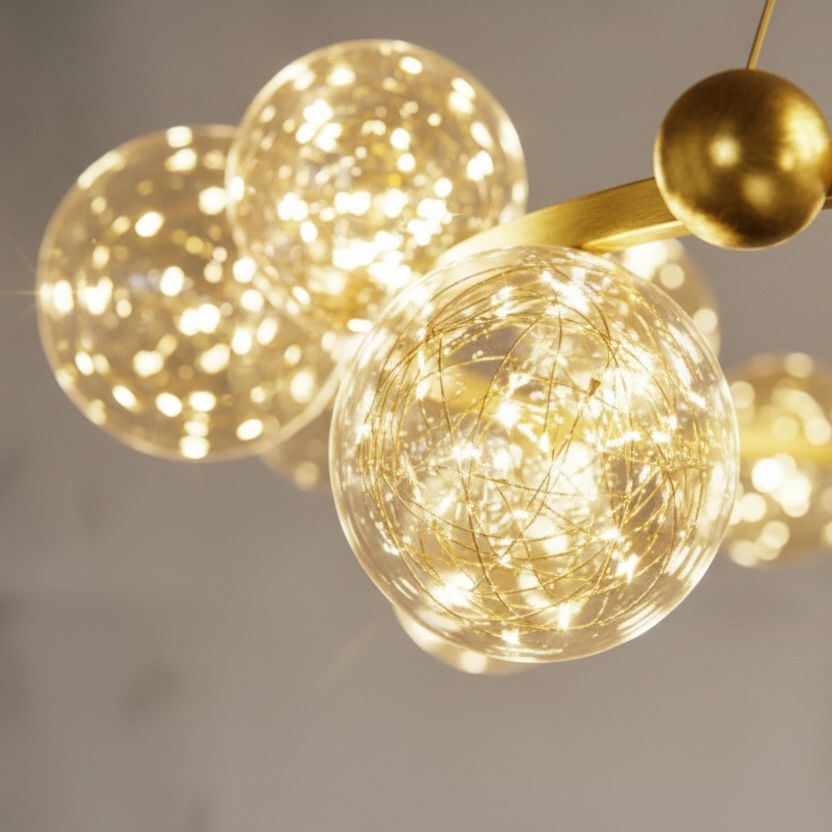 Glass Orb Ring LED Chandelier - view 3