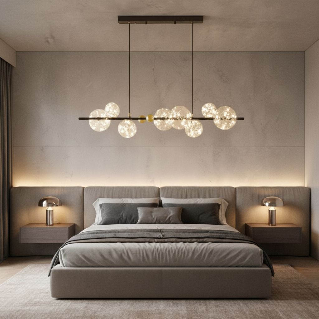 Glass Orb Ring LED Chandelier - view 6