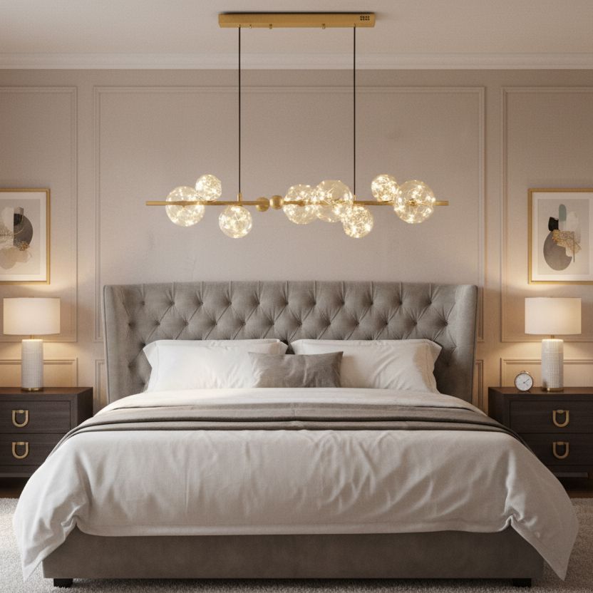Glass Orb Ring LED Chandelier - view 7
