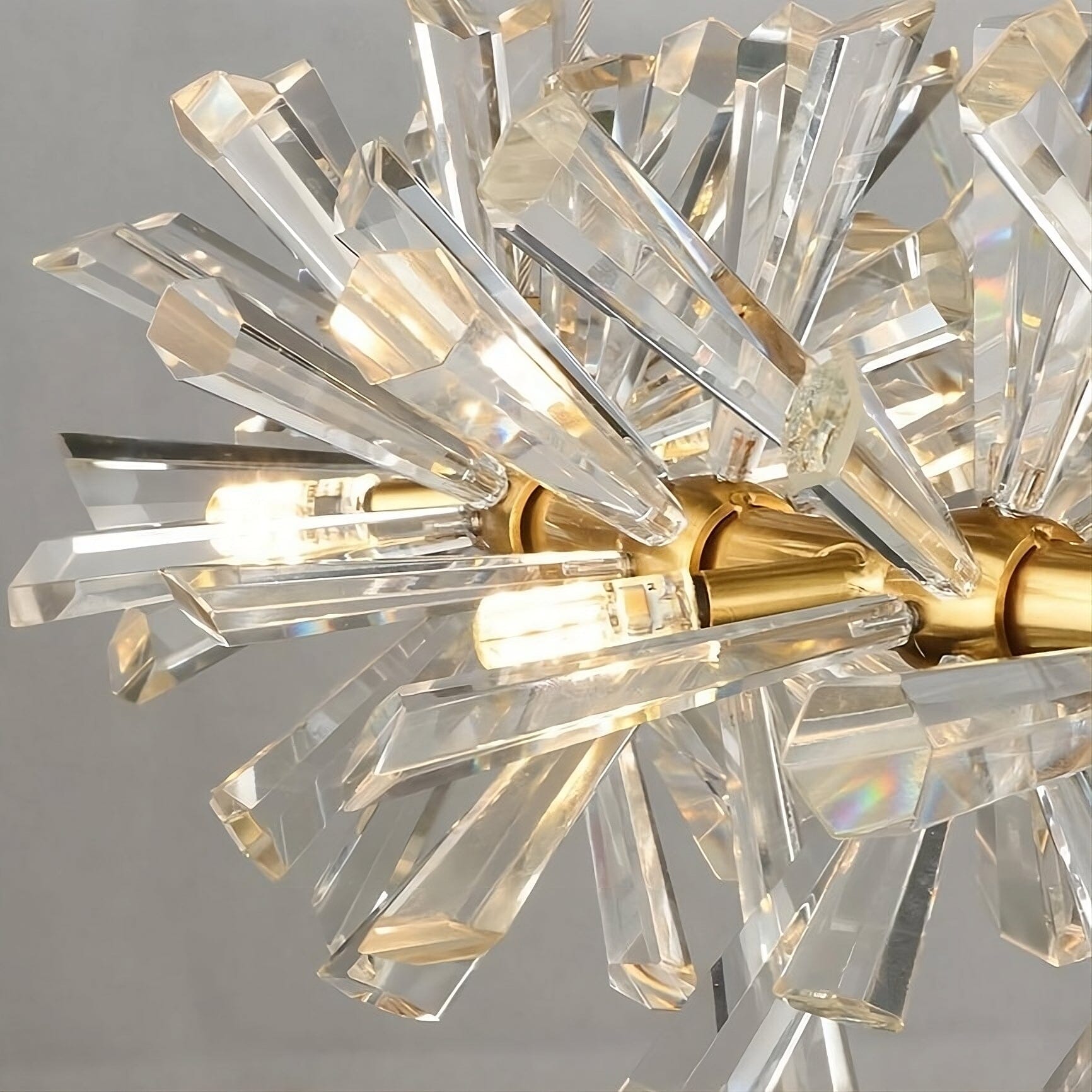 Gold Crystal Ring Chandelier - Single or Double Layer - view 8