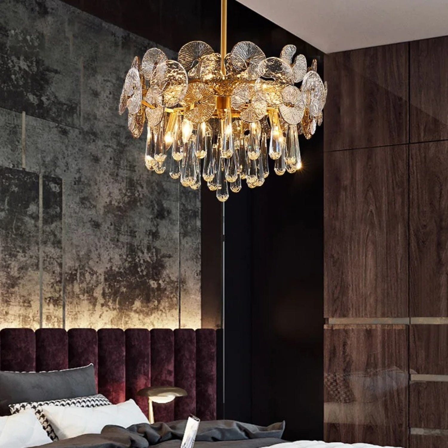 Gold Glass Globe Chandelier - Chain or Rod - view 11