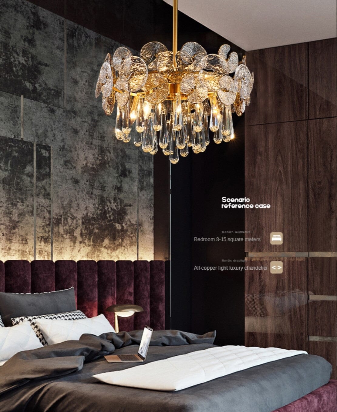 Gold Glass Globe Chandelier - Chain or Rod - view 5