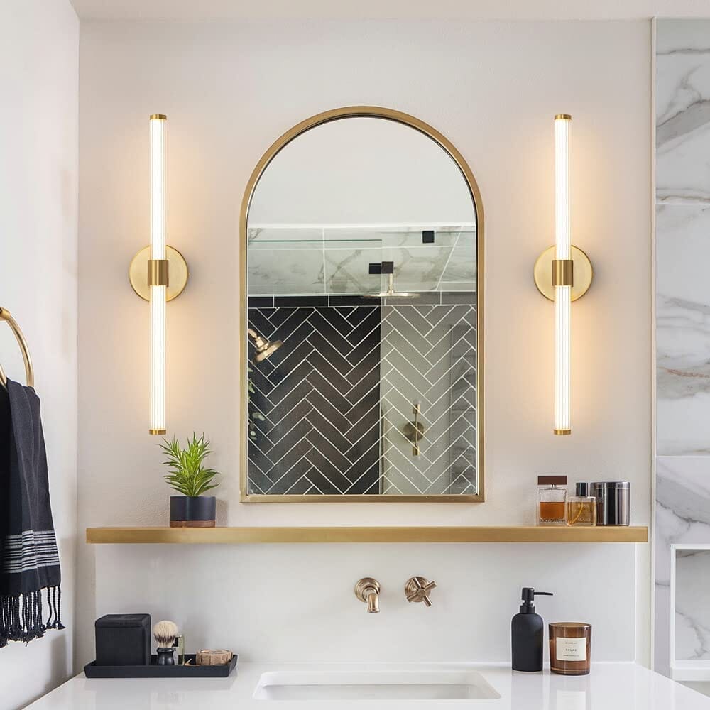 Gold Linear LED Wall Light - view 2