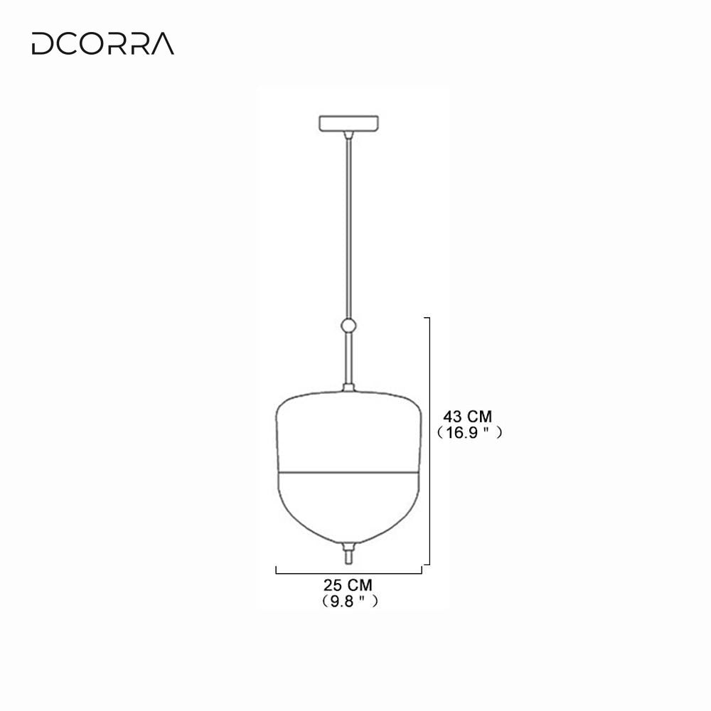 Gradient Blue Glass LED Pendant Light - view 5