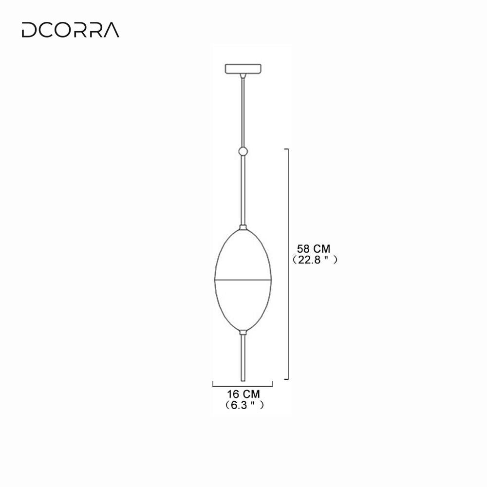 Gradient Blue Glass LED Pendant Light - view 8