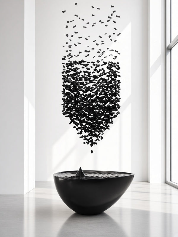 Hand-Cut Crystal Stone Cloud Chandelier