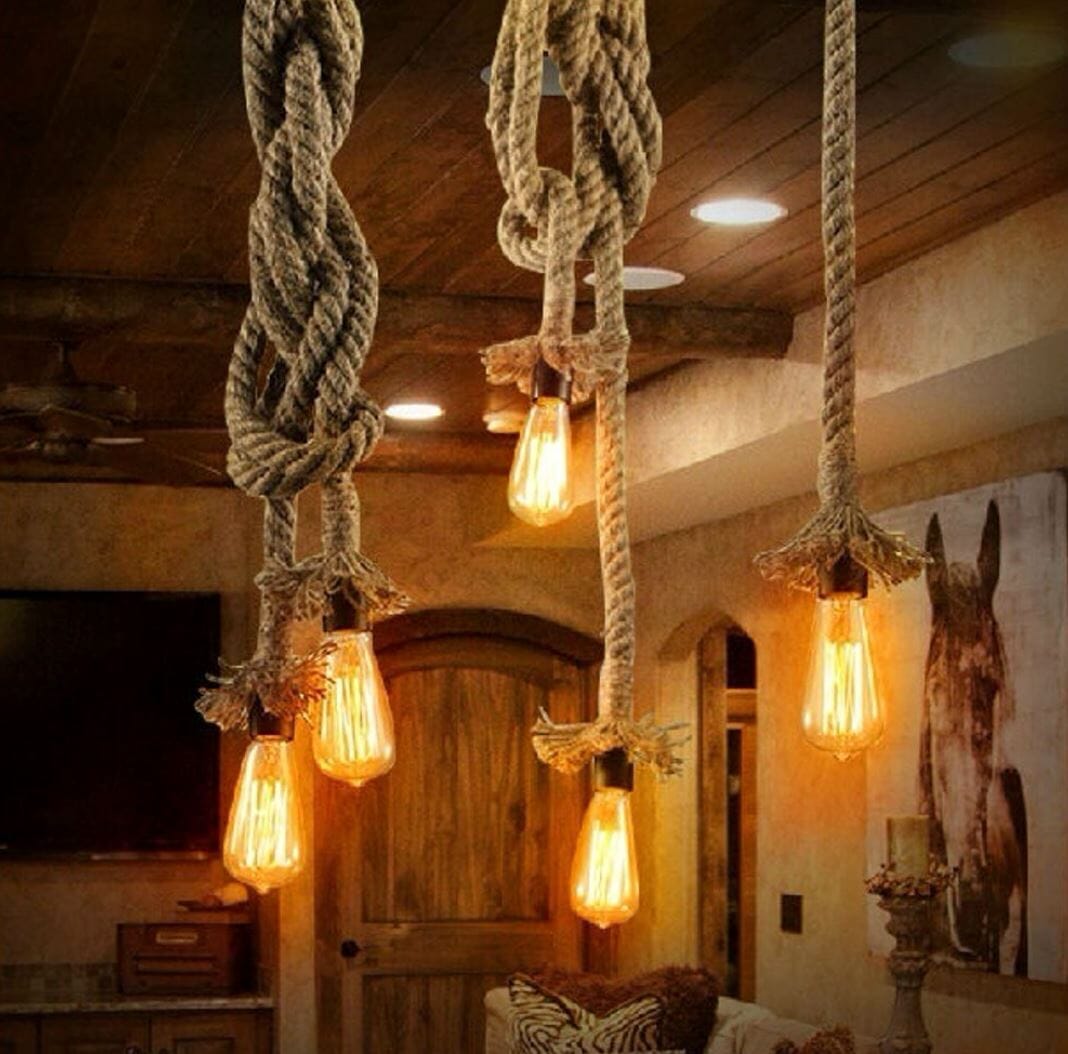 Hemp Rope Pendant Light - view 12