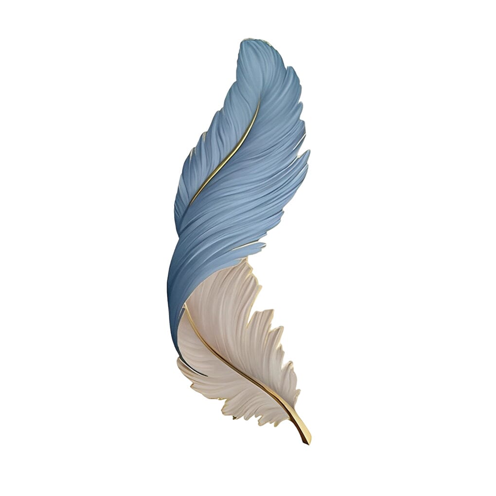 Illuminated Feather Wall Art Light - view 9