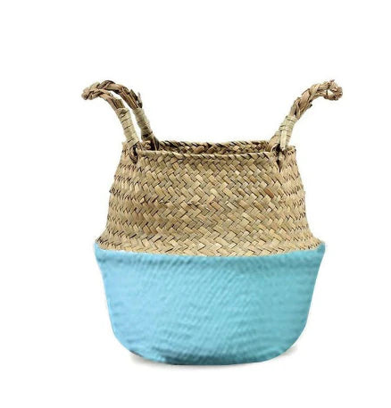 Straw Woven Belly Basket